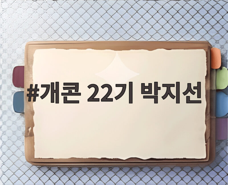 개콘 22기 박지선