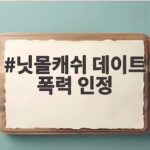 닛몰캐쉬 데이트 폭력 인정 충격 폭로와 활동 중단 소식 닛몰캐쉬 데이트 폭력 인정