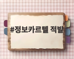 정보카르텔 적발