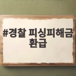 경찰 피싱피해금 환급, 포기했던 돈을 되찾는 마법 경찰 피싱피해금 환급