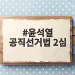 윤석열 공직선거법 2심