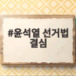 윤석열 선거법 결심
