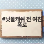 닛몰캐쉬 전 여친 폭로