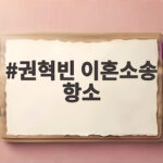 권혁빈 이혼소송 항소 2조5500억 재산분할 1심 판결 불복 권혁빈 이혼소송 항소