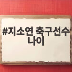 지소연 축구선수 나이 35세 마지막 아시안게임 도전 지소연 축구선수 나이