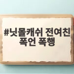 닛몰캐쉬 전여친 폭언 폭행 폭로 활동 중단까지의 전말 닛몰캐쉬 전여친 폭언 폭행