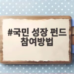 국민 성장 펀드 참여방법 2차 판매 시작 신청 전 확인할 것 국민 성장 펀드 참여방법