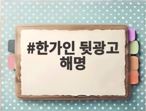 한가인 뒷광고 해명