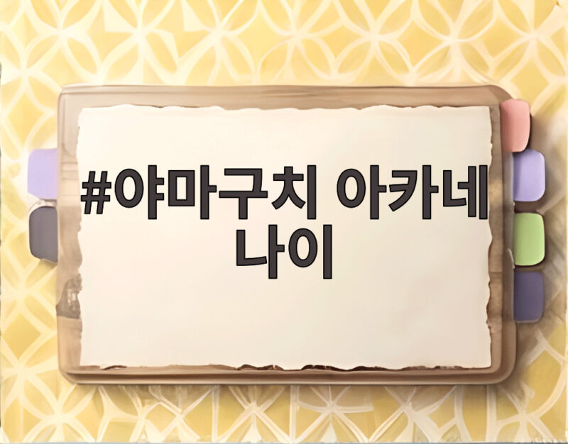 야마구치 아카네 나이