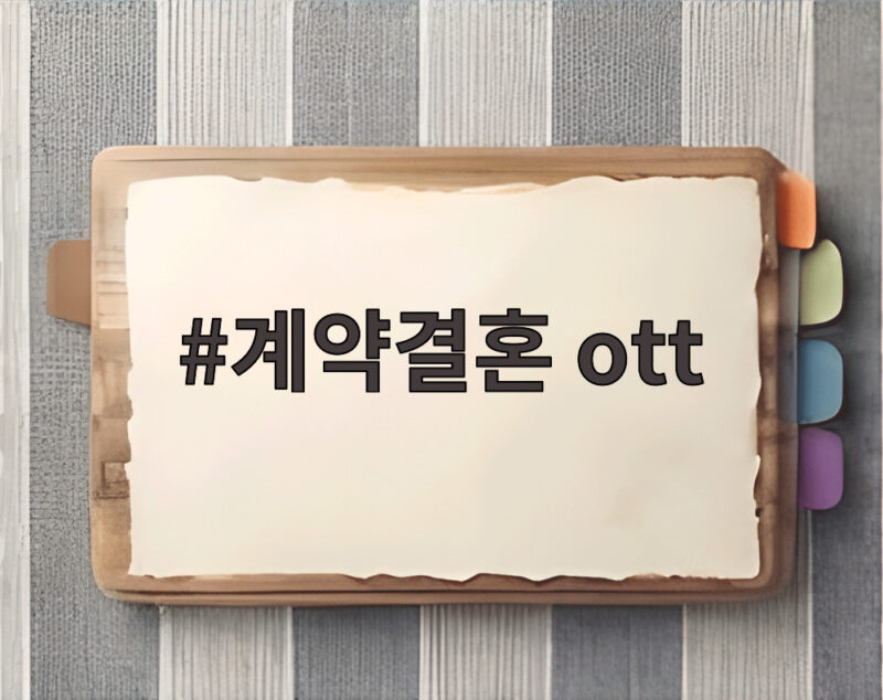 계약결혼 ott