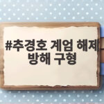 추경호 계엄 해제 방해 구형