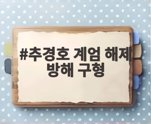 추경호 계엄 해제 방해 구형