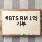 BTS RM 1억 기부, 국립중앙박물관에서 이렇게 쓰인다 BTS RM 1억 기부