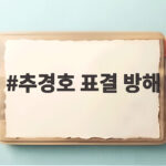 추경호 표결 방해