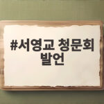 서영교 청문회 발언