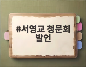 서영교 청문회 발언