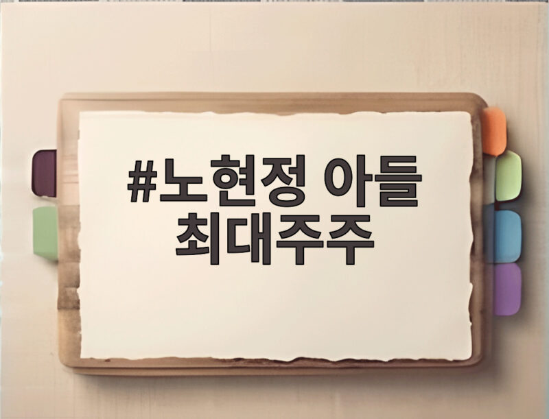노현정 아들 최대주주 19세 정창건 HNIX 지분 39 인수 배경은 1 노현정 아들 최대주주
