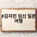 김지민 임신 일본 여행