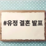 유정 결혼 발표 동갑내기 금융인과 12월 웨딩마치 유정 결혼 발표