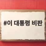 이 대통령 비판