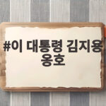 이 대통령 김지용 옹호의 전말 추미애의 경고가 주목받는 이유 이 대통령 김지용 옹호