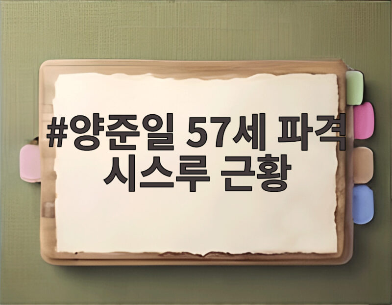 양준일 57세 파격 시스루 근황