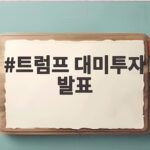 트럼프 대미투자 발표