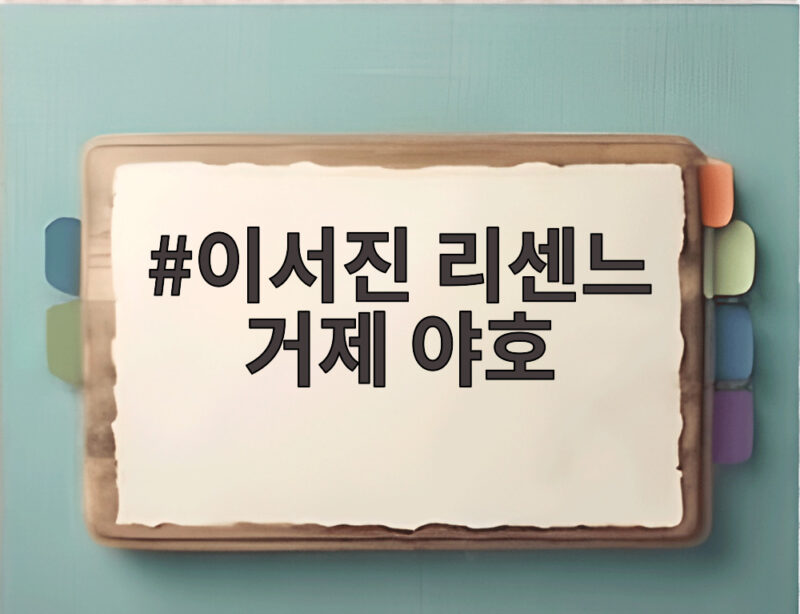 이서진 리센느 거제 야호 뜻이 뭐길래 비서진에서 난리 1 이서진 리센느 거제 야호
