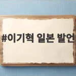 이기혁 일본 발언