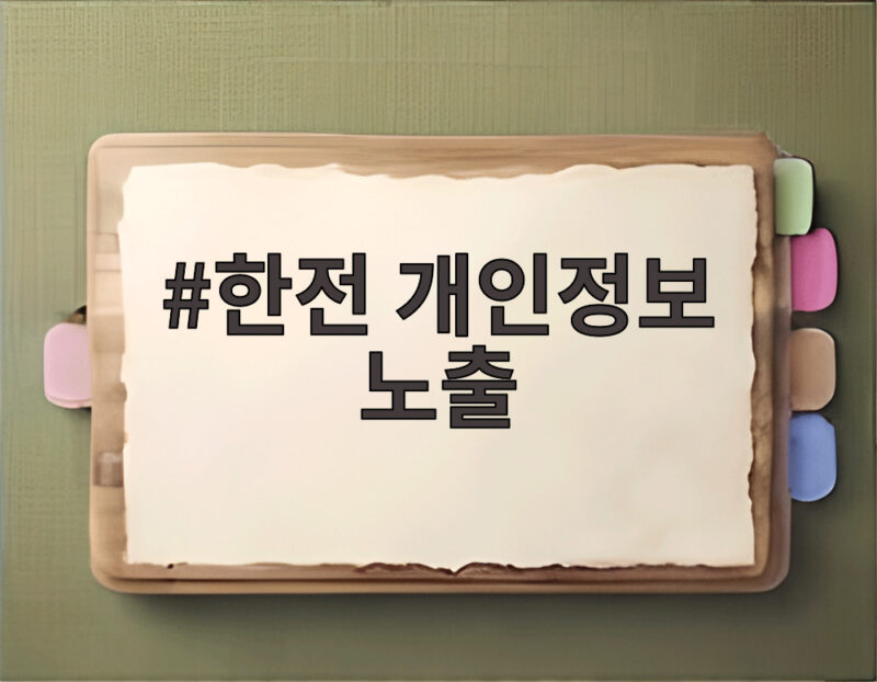 한전 개인정보 노출 2만4000명 이름과 전화번호 유출 진실은 1 한전 개인정보 노출