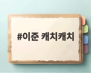 이준 캐치캐치