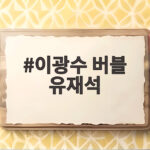 이광수 버블 유재석