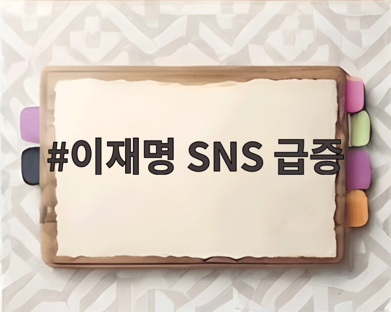 이재명 SNS 급증