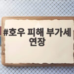 호우 피해 부가세 연장 12월까지 신청 없이 가능한 이유 호우 피해 부가세 연장
