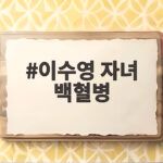 이수영 자녀 백혈병 투병 라디오 잠정 하차 사연 이수영 자녀 백혈병