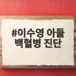 이수영 아들 백혈병 진단으로 라디오 진행 잠시 중단한 사연 이수영 아들 백혈병 진단