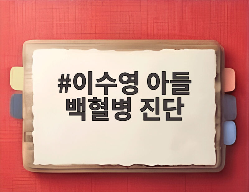 이수영 아들 백혈병 진단으로 라디오 진행 잠시 중단한 사연 1 이수영 아들 백혈병 진단