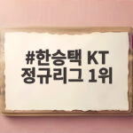 한승택 KT 정규리그 1위 FA 영입 3인방 활약이 만든 5년 만의 우승 한승택 KT 정규리그 1위