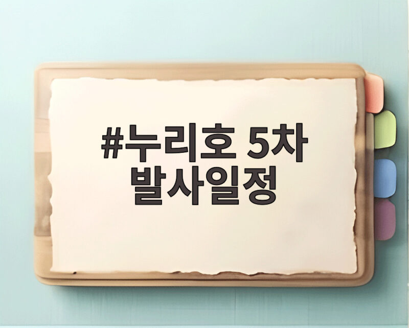 누리호 5차 발사일정 15기 위성 한낮 발사 준비 상황 1 누리호 5차 발사일정