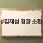 김재섭 경찰 소환
