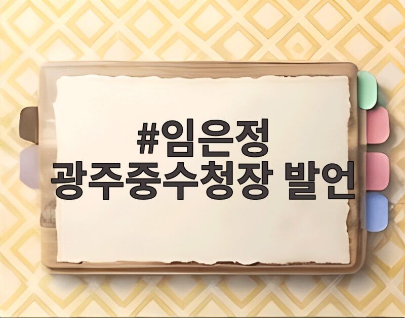 임은정 광주중수청장 발언