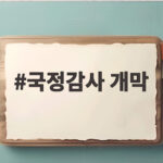 국정감사 개막 첫날 조희대 증언과 대미투자 쟁점을 알아보자 국정감사 개막