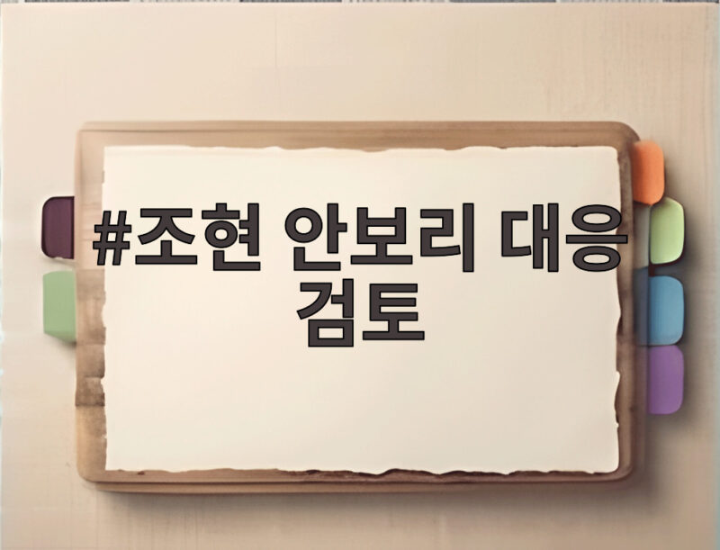조현 안보리 대응 검토 어떤 조치가 가능할까요 1 조현 안보리 대응 검토