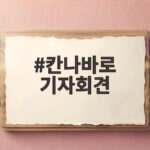 칸나바로 기자회견