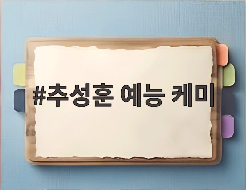 추성훈 예능 케미