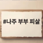 나주 부부 피살 사건 전말 CCTV 속 도주 차량은 누구인가 나주 부부 피살