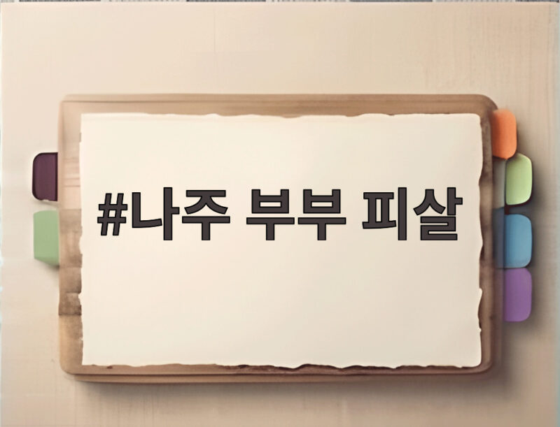 나주 부부 피살 사건 전말 CCTV 속 도주 차량은 누구인가 1 나주 부부 피살
