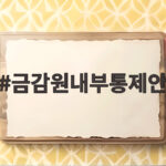 금감원내부통제안