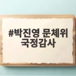 박진영 문체위 국정감사 자진 출석 논란 총정리 박진영 문체위 국정감사