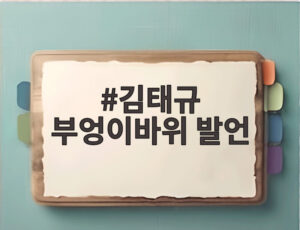 김태규 부엉이바위 발언